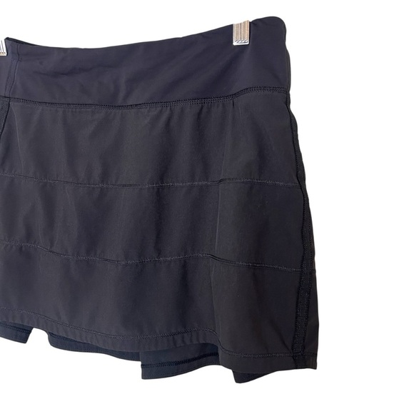 Lululemon Pace Rival Skirt II (Regular) Black- Size 8 Athletic Skirt - Picture 4 of 15